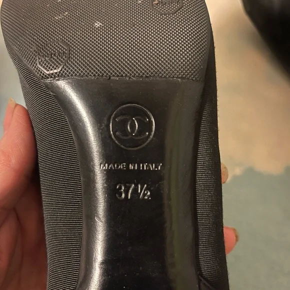 Chanel peep toe shoes 7.5 - Picture 8 of 10